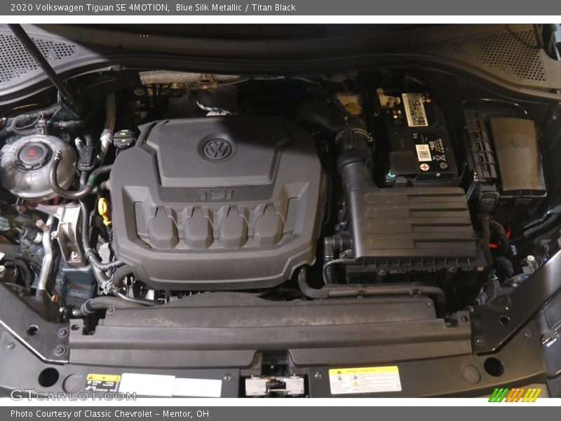 Blue Silk Metallic / Titan Black 2020 Volkswagen Tiguan SE 4MOTION
