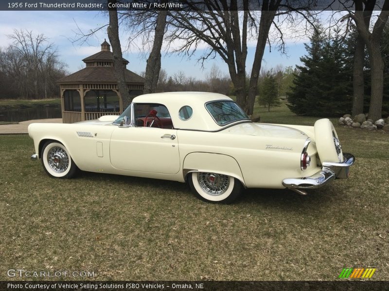 Colonial White / Red/White 1956 Ford Thunderbird Roadster