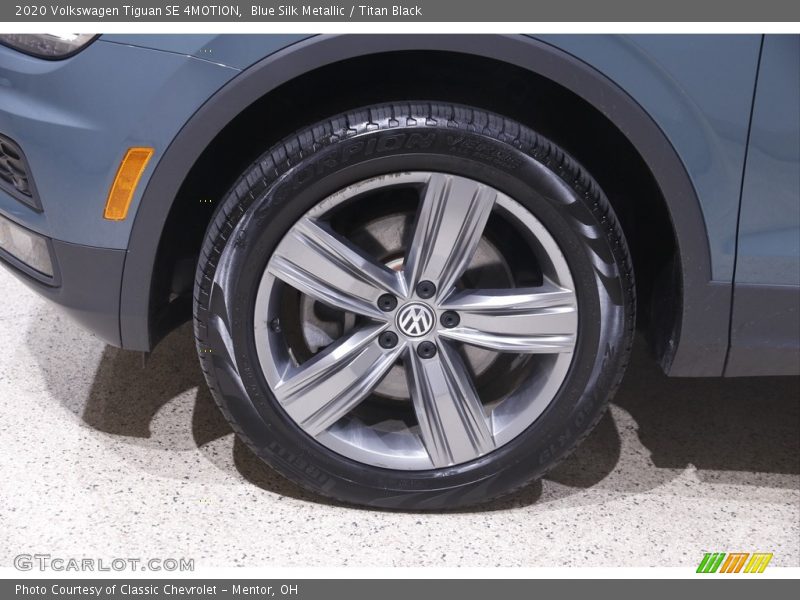 Blue Silk Metallic / Titan Black 2020 Volkswagen Tiguan SE 4MOTION