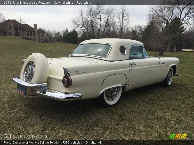 Colonial White / Red/White 1956 Ford Thunderbird Roadster
