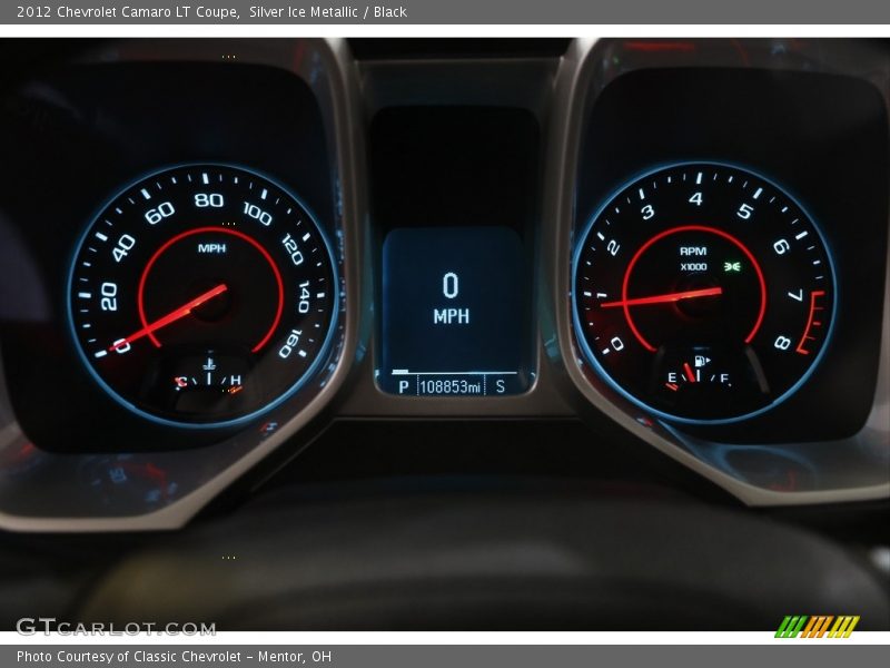 Silver Ice Metallic / Black 2012 Chevrolet Camaro LT Coupe