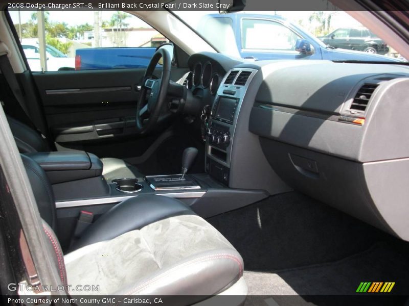 Brilliant Black Crystal Pearl / Dark Slate Gray 2008 Dodge Charger SRT-8