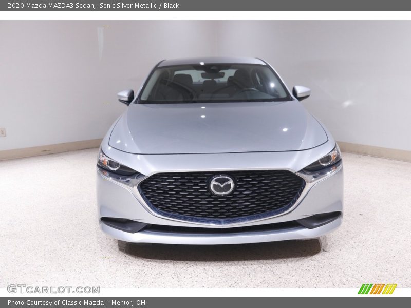 Sonic Silver Metallic / Black 2020 Mazda MAZDA3 Sedan