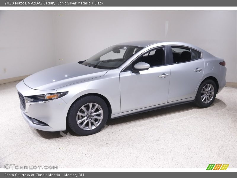 Sonic Silver Metallic / Black 2020 Mazda MAZDA3 Sedan