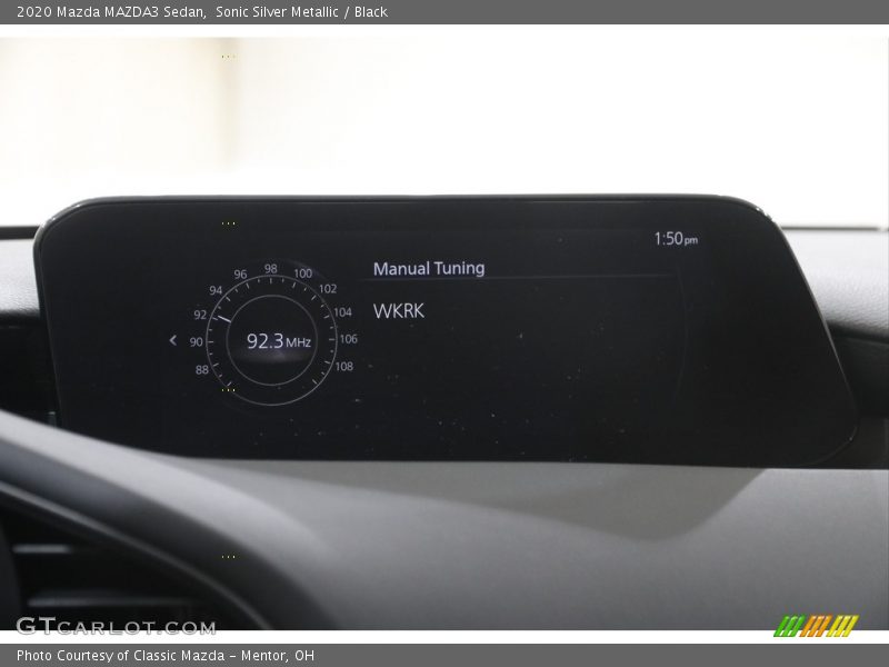 Sonic Silver Metallic / Black 2020 Mazda MAZDA3 Sedan
