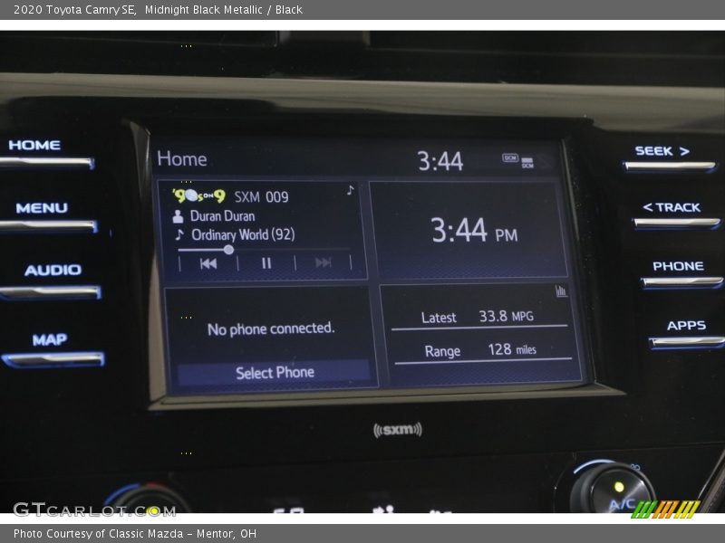 Midnight Black Metallic / Black 2020 Toyota Camry SE