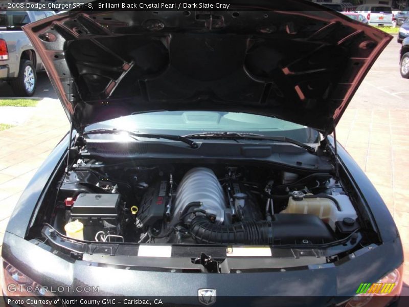 Brilliant Black Crystal Pearl / Dark Slate Gray 2008 Dodge Charger SRT-8