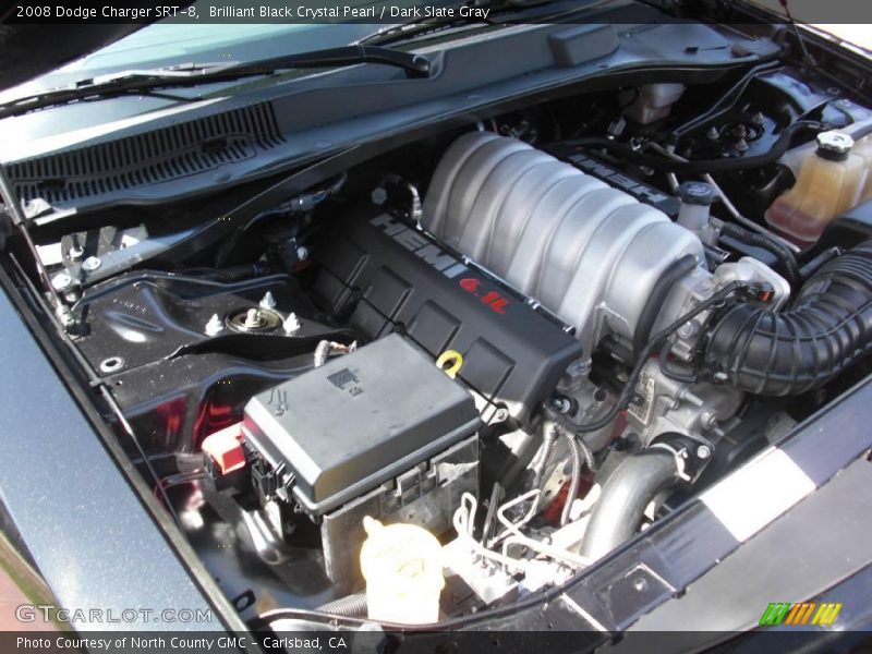 Brilliant Black Crystal Pearl / Dark Slate Gray 2008 Dodge Charger SRT-8