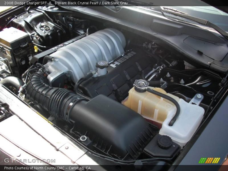 Brilliant Black Crystal Pearl / Dark Slate Gray 2008 Dodge Charger SRT-8