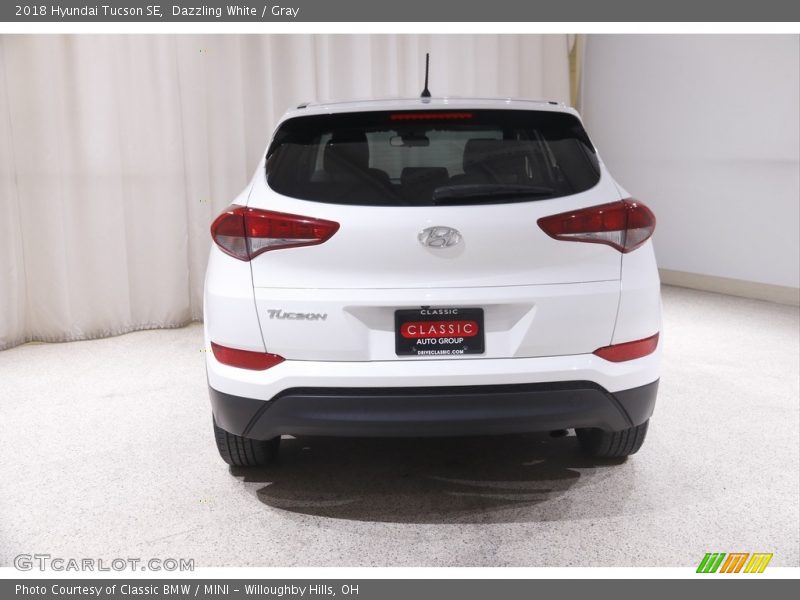 Dazzling White / Gray 2018 Hyundai Tucson SE