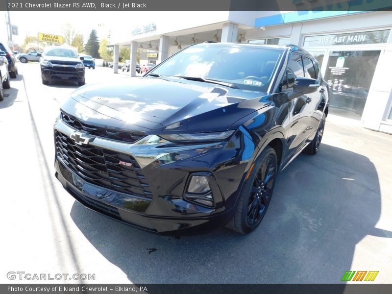 Black / Jet Black 2021 Chevrolet Blazer RS AWD
