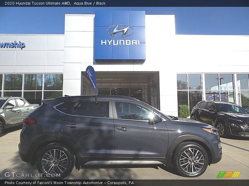 Aqua Blue / Black 2020 Hyundai Tucson Ultimate AWD