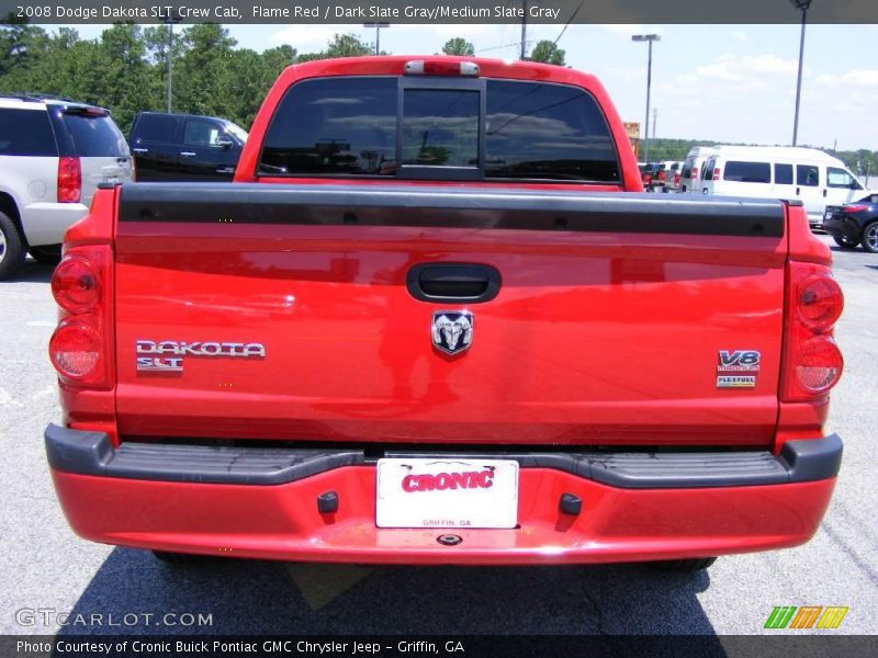 Flame Red / Dark Slate Gray/Medium Slate Gray 2008 Dodge Dakota SLT Crew Cab