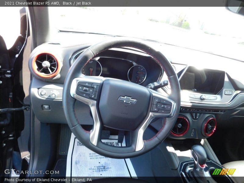 Black / Jet Black 2021 Chevrolet Blazer RS AWD