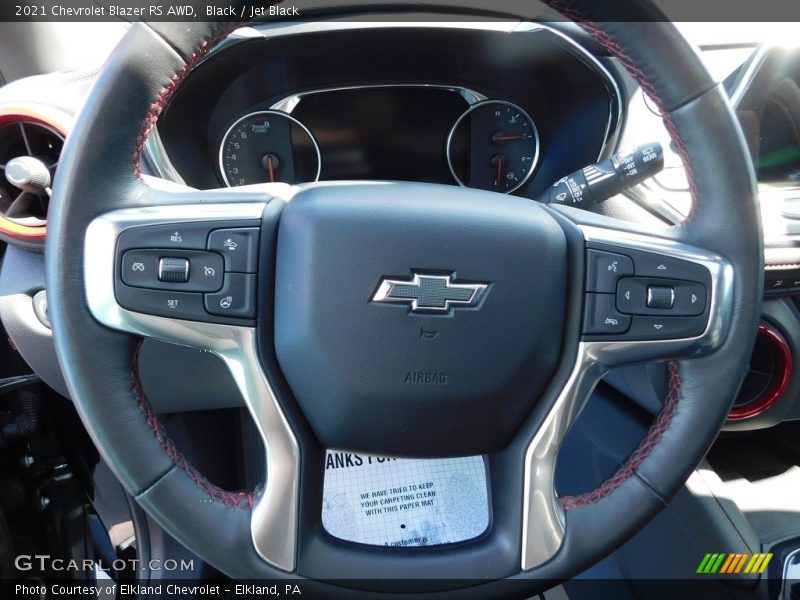 Black / Jet Black 2021 Chevrolet Blazer RS AWD