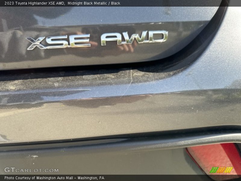 Midnight Black Metallic / Black 2023 Toyota Highlander XSE AWD