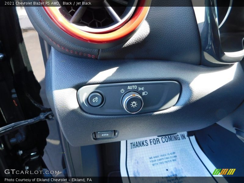 Black / Jet Black 2021 Chevrolet Blazer RS AWD