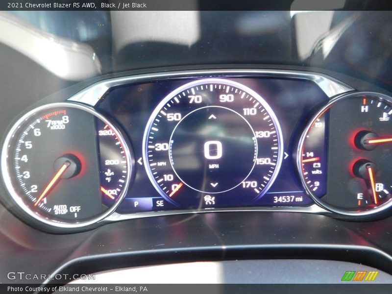 Black / Jet Black 2021 Chevrolet Blazer RS AWD