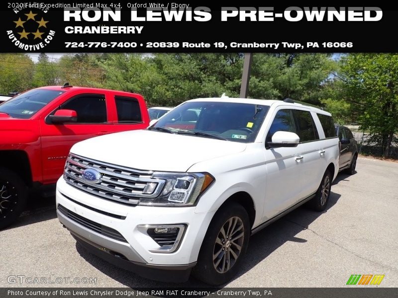 Oxford White / Ebony 2020 Ford Expedition Limited Max 4x4