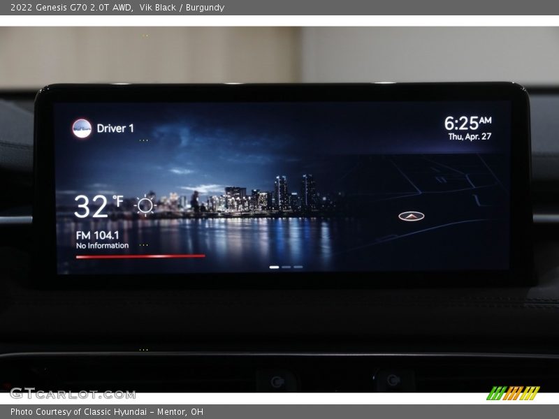 Vik Black / Burgundy 2022 Genesis G70 2.0T AWD