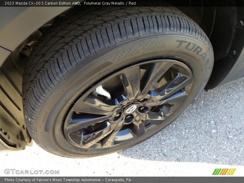 Polymetal Gray Metallic / Red 2023 Mazda CX-30 S Carbon Edition AWD