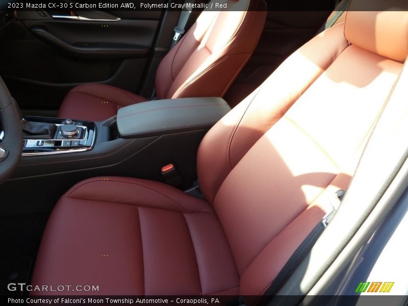 Polymetal Gray Metallic / Red 2023 Mazda CX-30 S Carbon Edition AWD