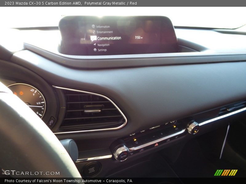 Polymetal Gray Metallic / Red 2023 Mazda CX-30 S Carbon Edition AWD