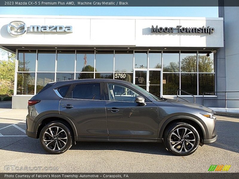 Machine Gray Metallic / Black 2023 Mazda CX-5 S Premium Plus AWD