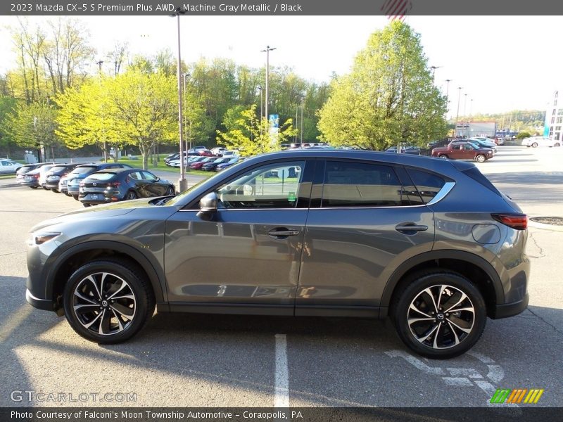 Machine Gray Metallic / Black 2023 Mazda CX-5 S Premium Plus AWD