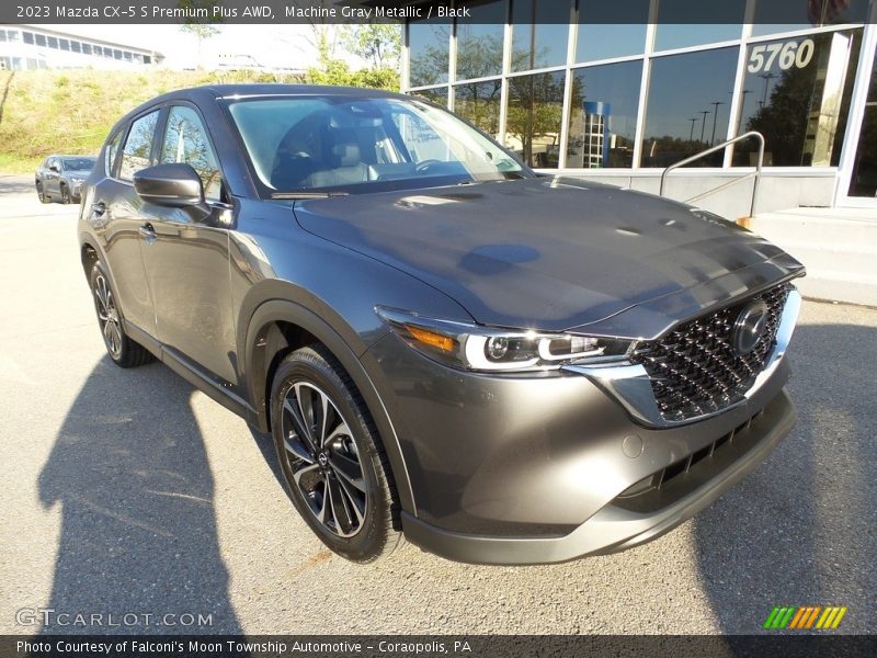 Machine Gray Metallic / Black 2023 Mazda CX-5 S Premium Plus AWD