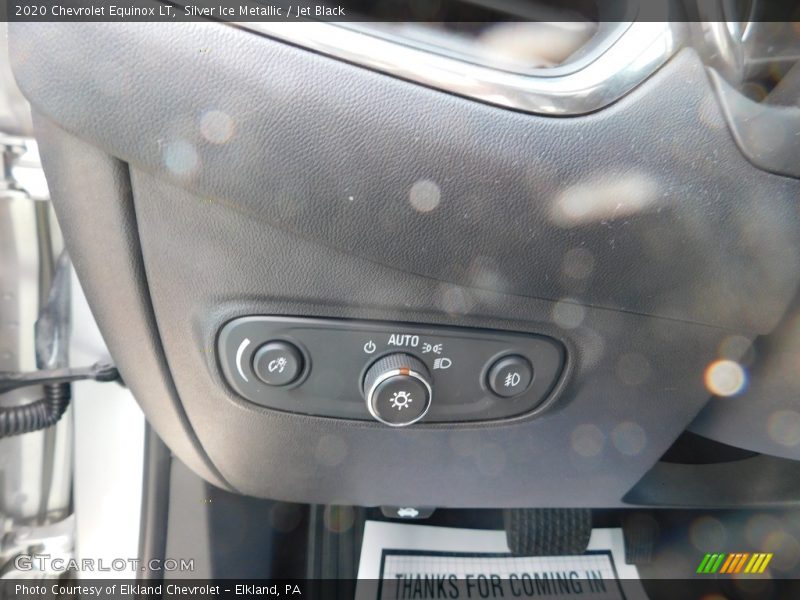Silver Ice Metallic / Jet Black 2020 Chevrolet Equinox LT