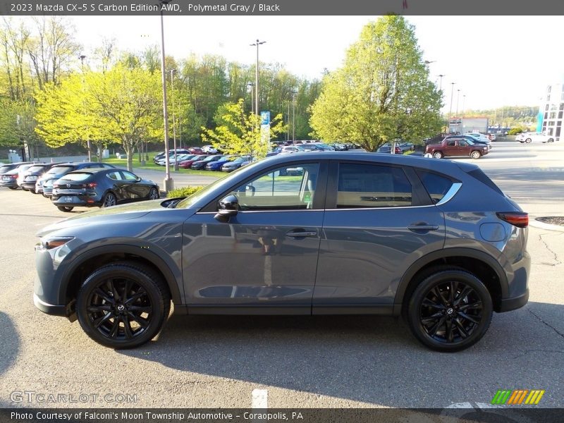 Polymetal Gray / Black 2023 Mazda CX-5 S Carbon Edition AWD