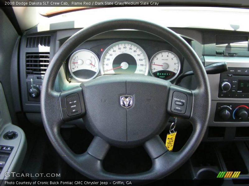 Flame Red / Dark Slate Gray/Medium Slate Gray 2008 Dodge Dakota SLT Crew Cab