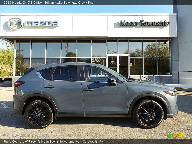 Polymetal Gray / Red 2023 Mazda CX-5 S Carbon Edition AWD