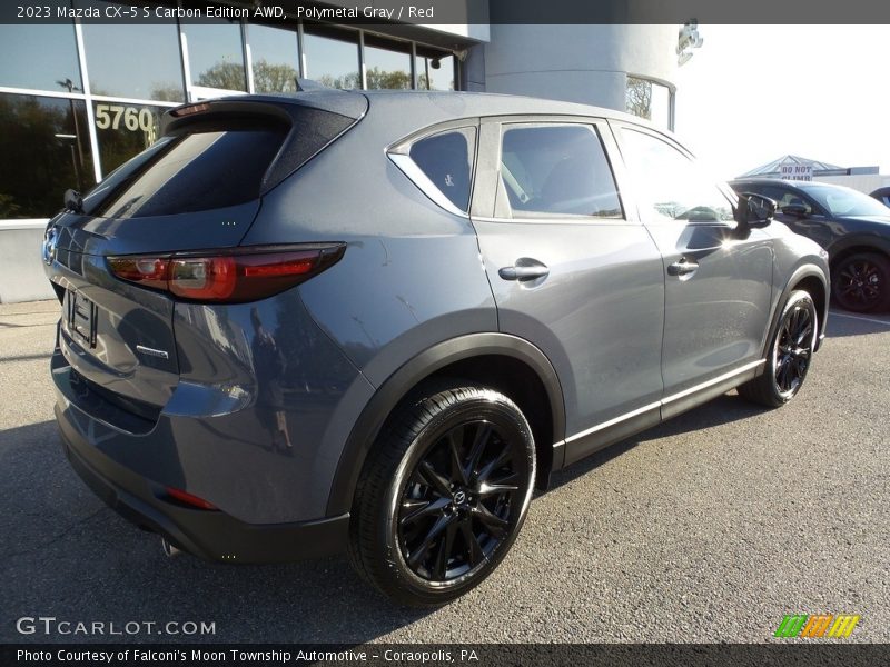 Polymetal Gray / Red 2023 Mazda CX-5 S Carbon Edition AWD