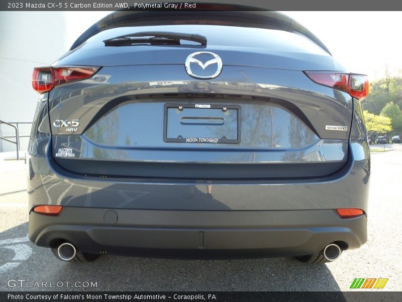 Polymetal Gray / Red 2023 Mazda CX-5 S Carbon Edition AWD