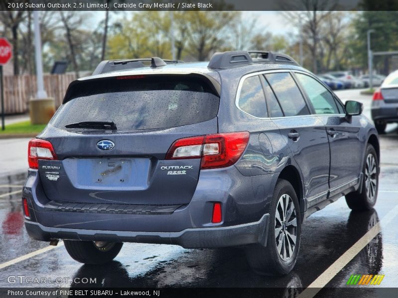 Carbide Gray Metallic / Slate Black 2016 Subaru Outback 2.5i Limited