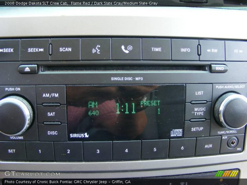 Flame Red / Dark Slate Gray/Medium Slate Gray 2008 Dodge Dakota SLT Crew Cab