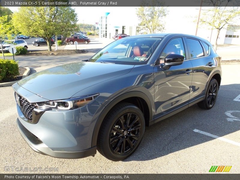 Polymetal Gray / Red 2023 Mazda CX-5 S Carbon Edition AWD