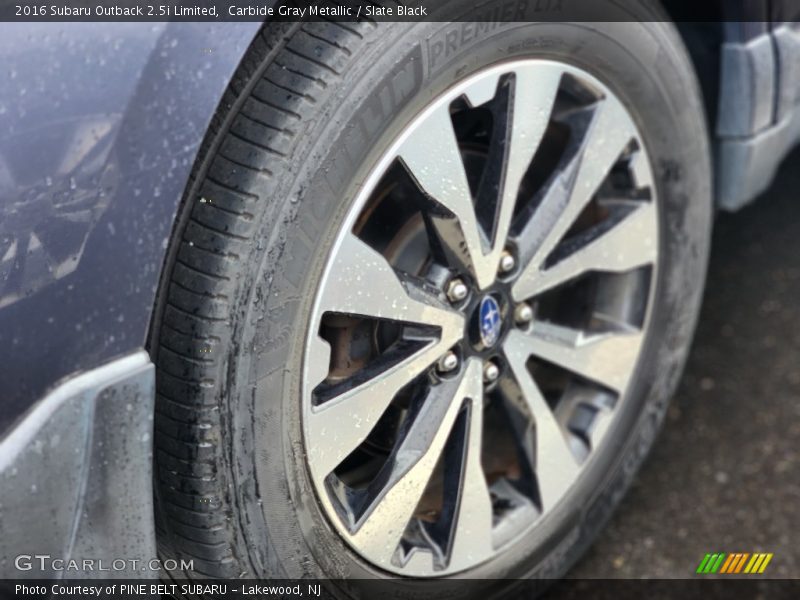 Carbide Gray Metallic / Slate Black 2016 Subaru Outback 2.5i Limited