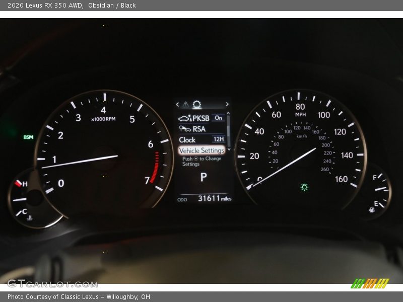 Obsidian / Black 2020 Lexus RX 350 AWD