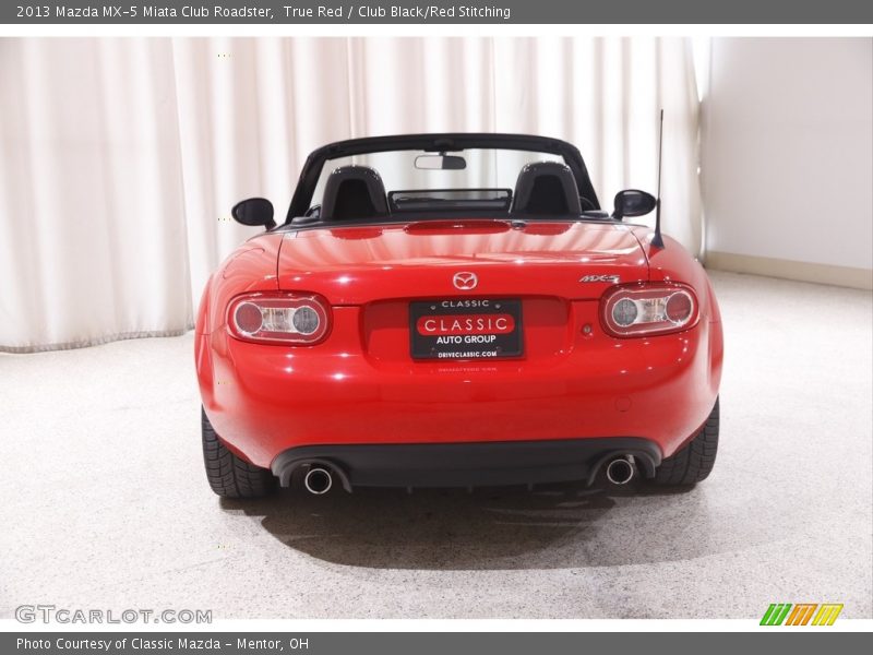 True Red / Club Black/Red Stitching 2013 Mazda MX-5 Miata Club Roadster