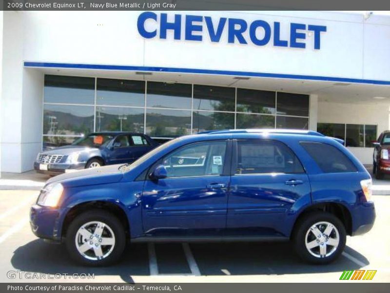 Navy Blue Metallic / Light Gray 2009 Chevrolet Equinox LT