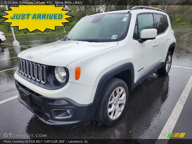 Alpine White / Black 2018 Jeep Renegade Latitude 4x4