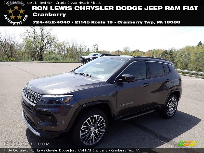 Granite Crystal Metallic / Black 2023 Jeep Compass Limited 4x4