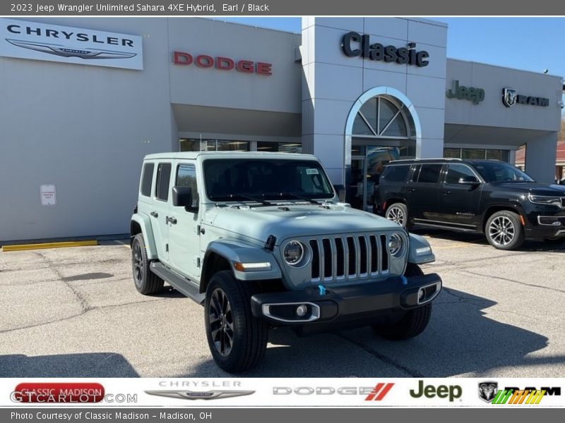 Earl / Black 2023 Jeep Wrangler Unlimited Sahara 4XE Hybrid