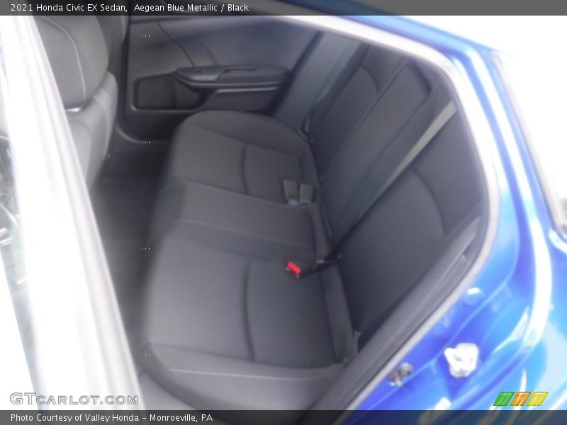 Aegean Blue Metallic / Black 2021 Honda Civic EX Sedan