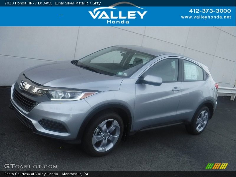 Lunar Silver Metallic / Gray 2020 Honda HR-V LX AWD