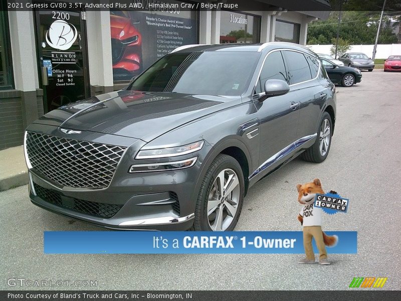 Himalayan Gray / Beige/Taupe 2021 Genesis GV80 3.5T Advanced Plus AWD