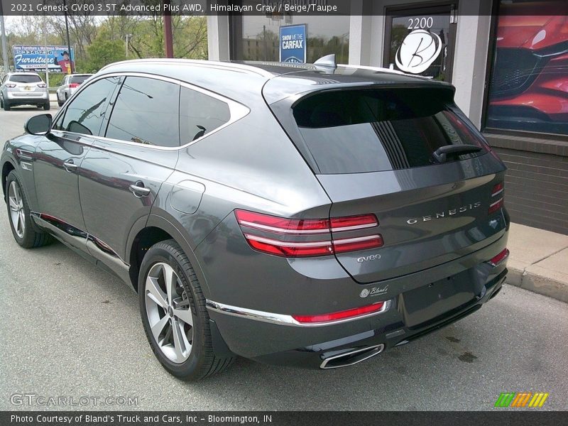 Himalayan Gray / Beige/Taupe 2021 Genesis GV80 3.5T Advanced Plus AWD
